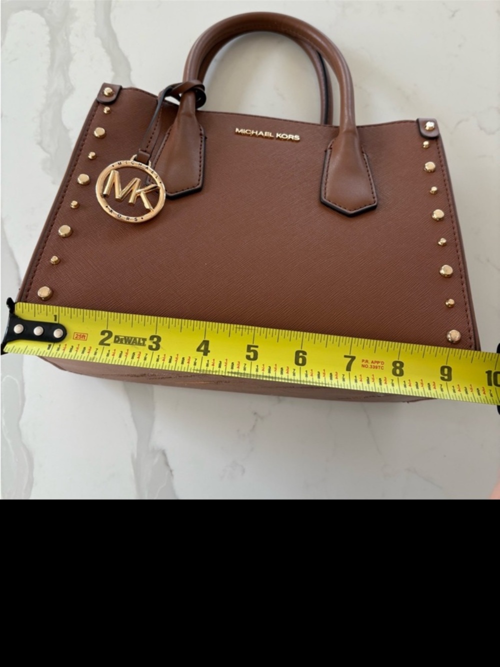 Michael Kors Brown & Light Blue purses both 2 included crossbody satchel bag set - Picture 8 of 16
